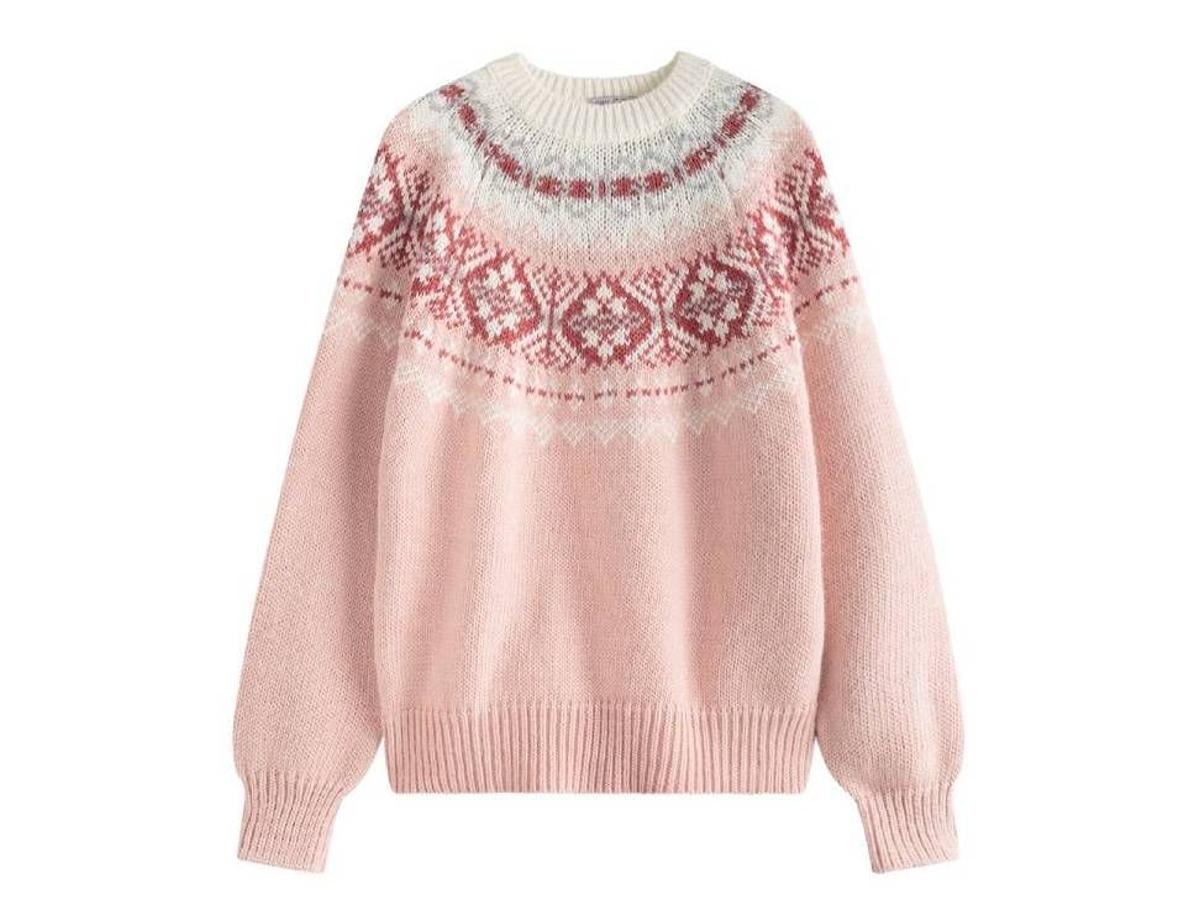 Jersey de cenefas rosa (29,99 €).