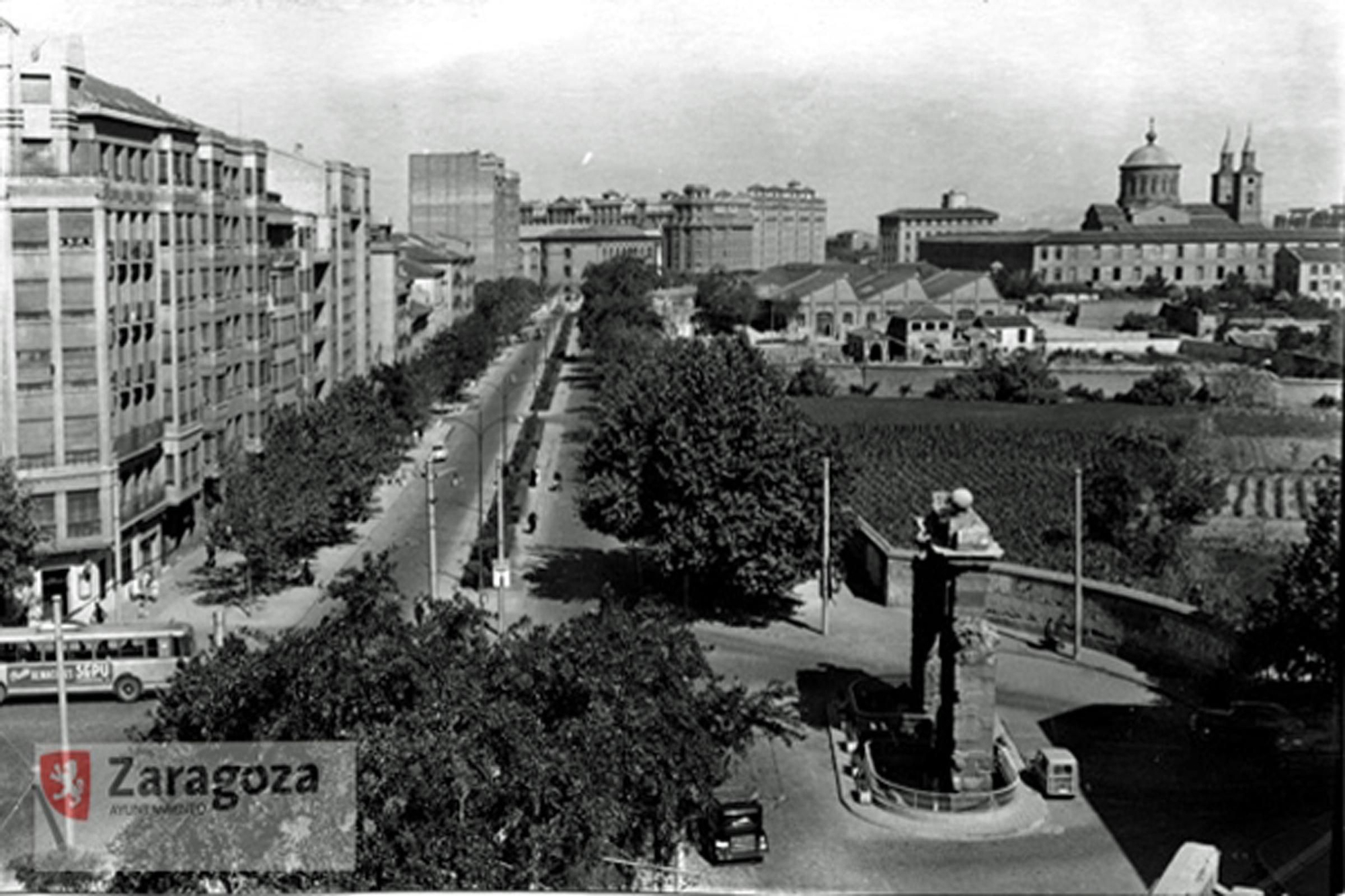 Paseo María Agustín en 1951.jpg