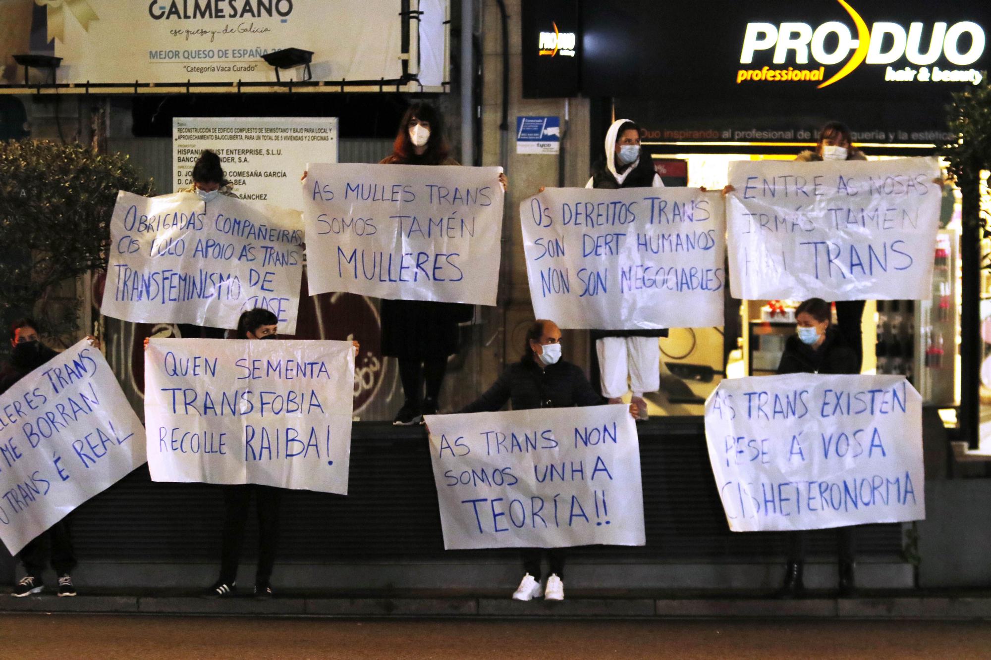 Centenares de personas salieron a la calle en Vigo para rechazar la violencia de género