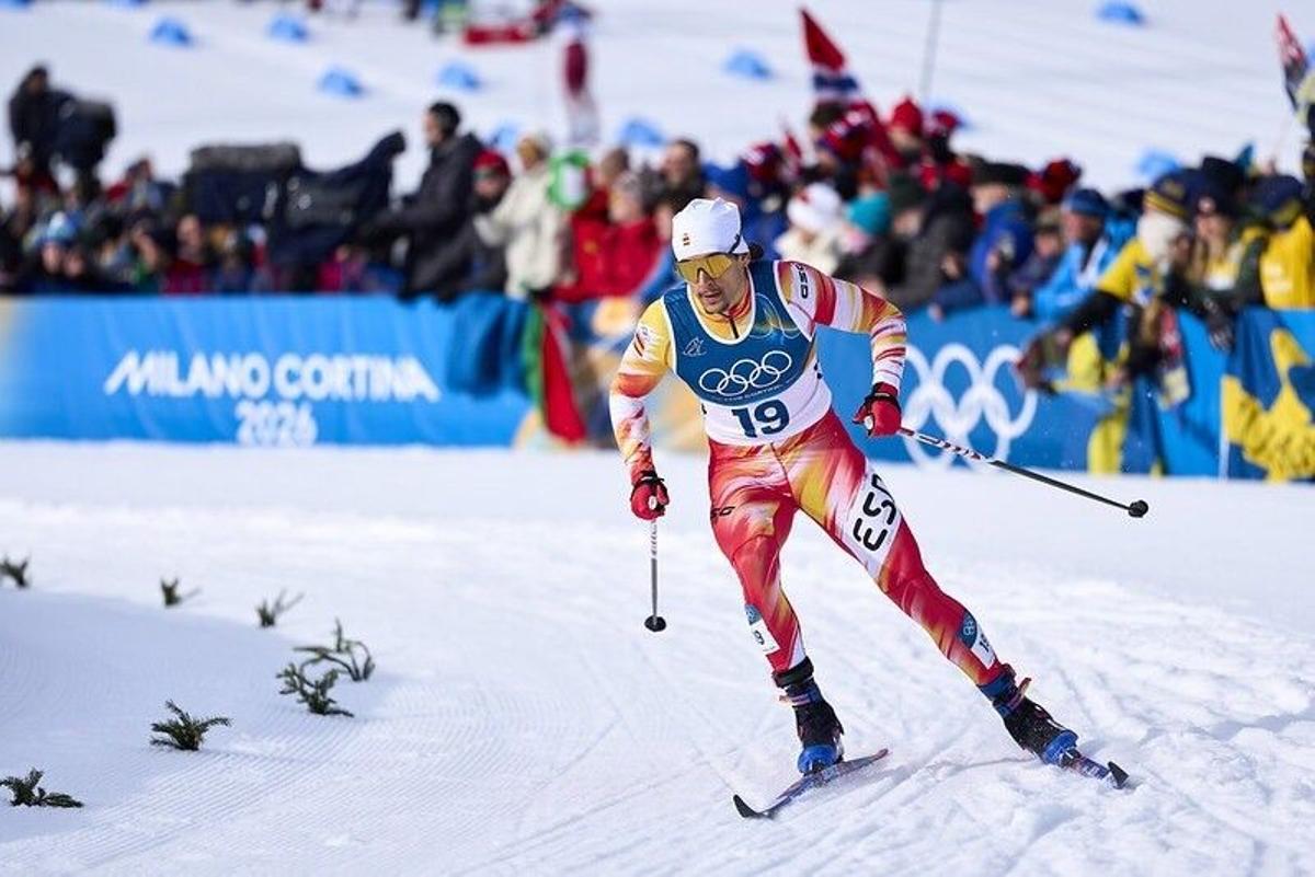 Jaume Pueyo en la classificatòria dels Jocs de Milà-Cortina
