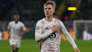 Hakon Arnar Haraldsson celebrando su gol ante el Dortmund