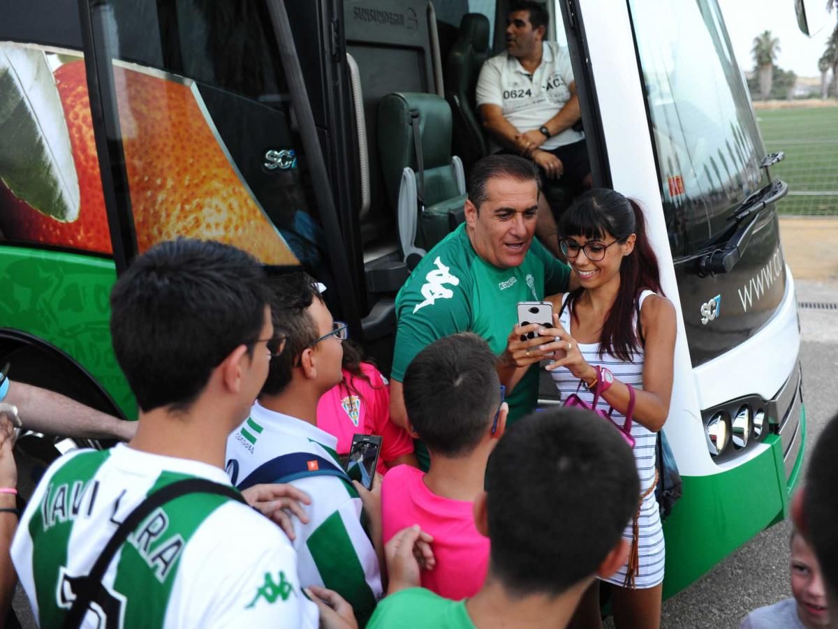 Primer entrenamiento de Sandoval tras su vuelta al Córdoba CF