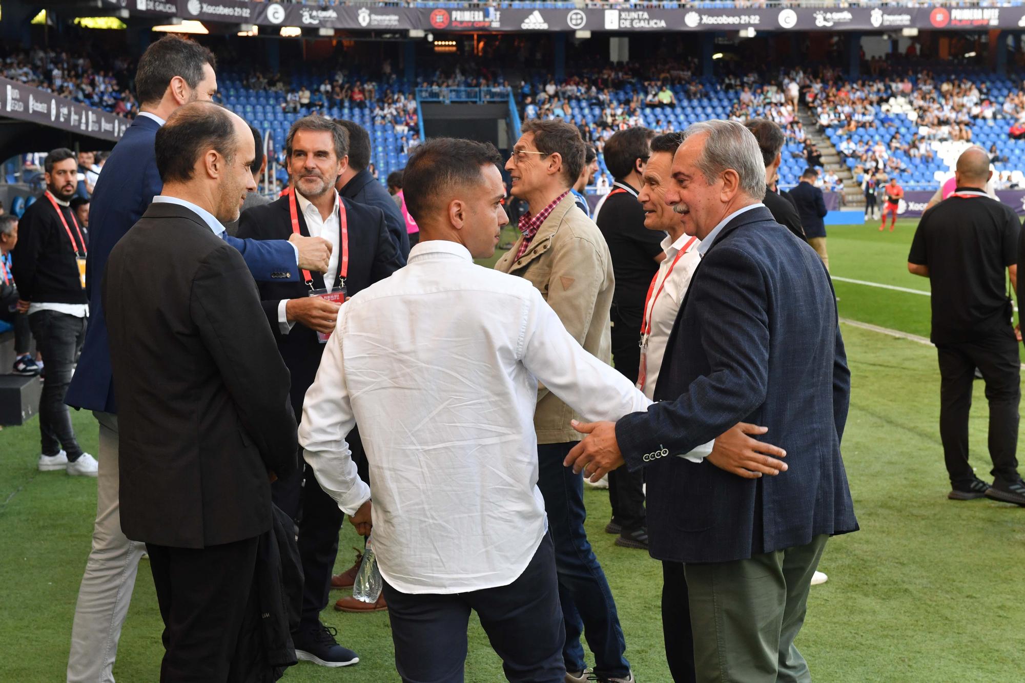 Afición del Deportivo en Riazor ante el Linares