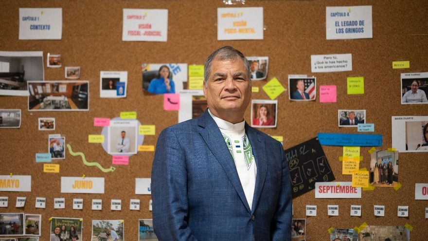 Rafael Correa, expresidente de Ecuador: &quot;El ‘lawfare’ son las nuevas formas de EEUU, ya no les hacen falta botas militares&quot;