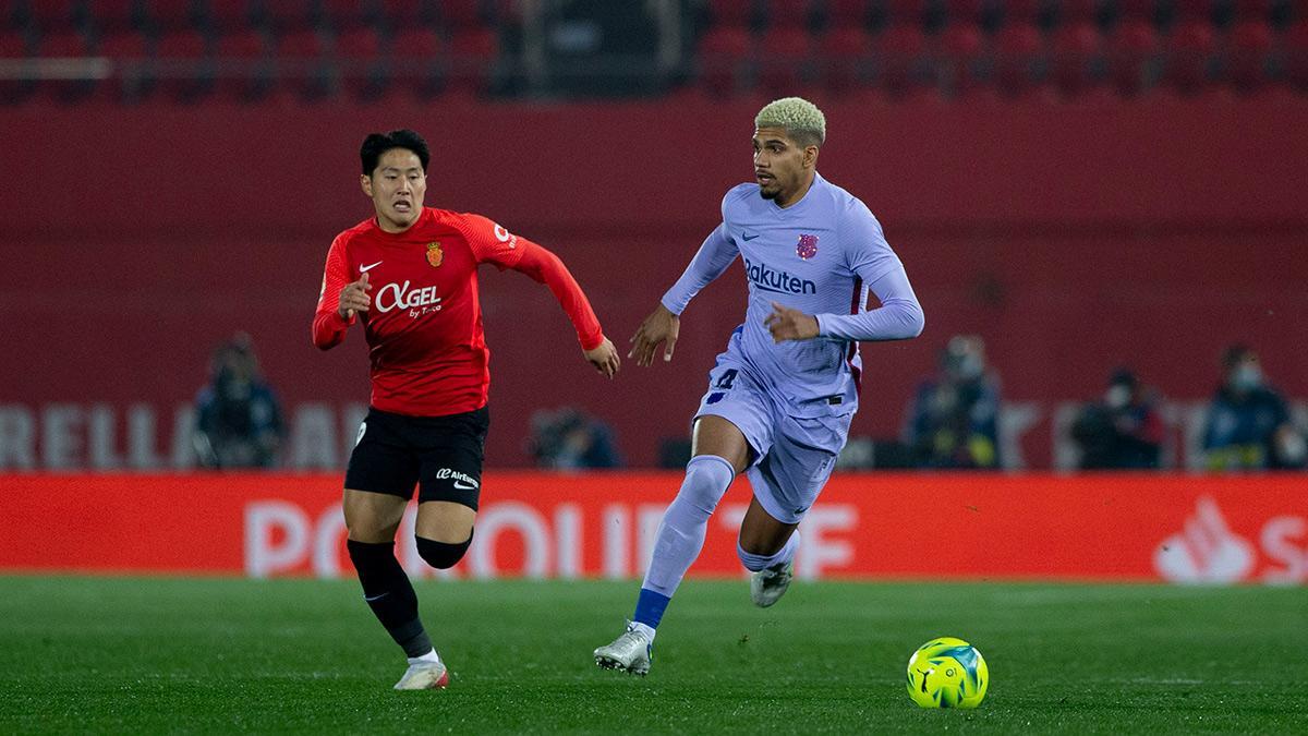 Araujo, en una imagen ante el Mallorca