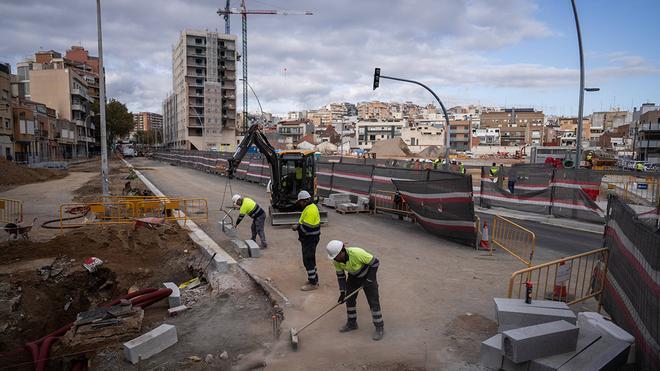 Las obras de la Rambla de Sant Joan de Badalona finalizarán en verano del 2026