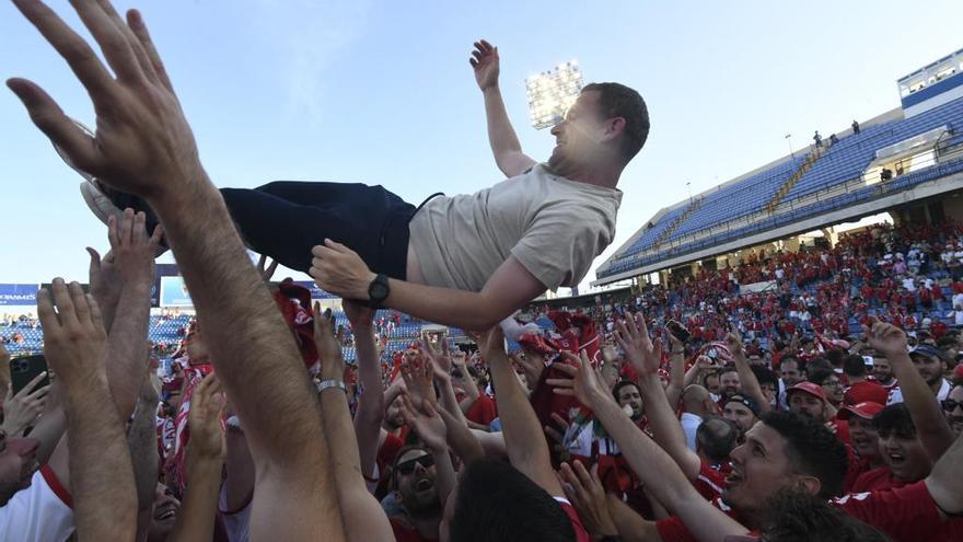 Las imágenes de la celebración del ascenso del Real Murcia