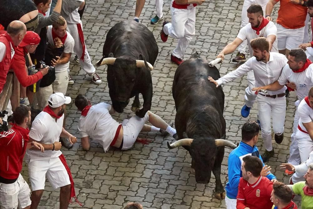 Quinto encierro de los Sanfermines 2019.