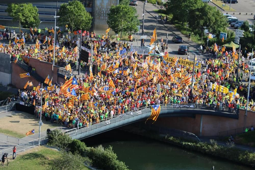 L'independentisme es manifesta a Estrasburg