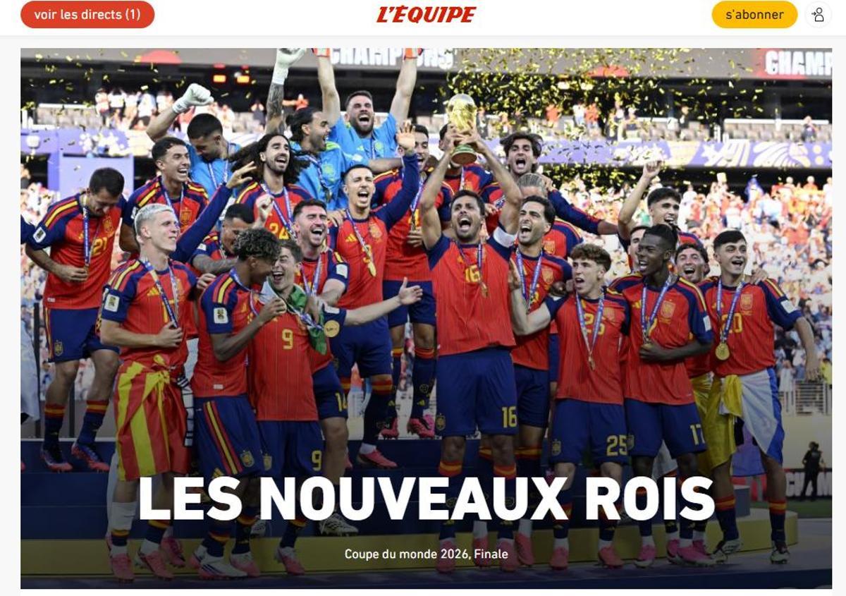Portada de L'Équipe de hoy.