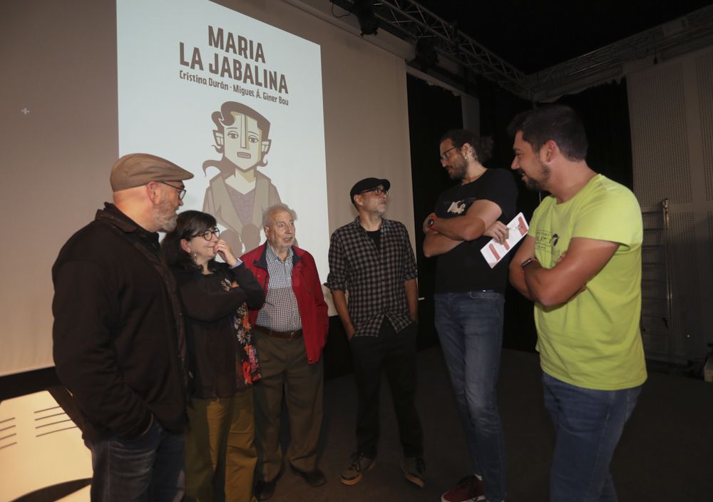 María "La Jabalina" tendrá una novela gráfica y un avance de la obra se ha podido ver en el casal Jove del Port de Sagunt.