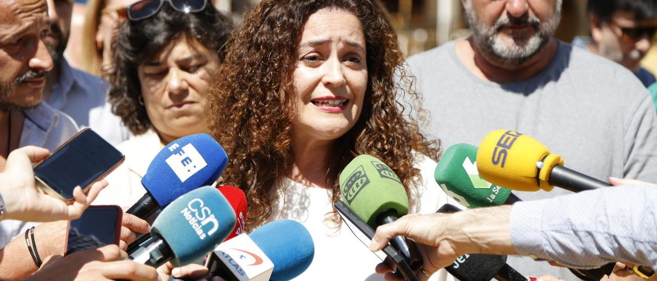 La candidata de Por Andalucía a la presidencia de la Junta, Inmaculada Nieto.