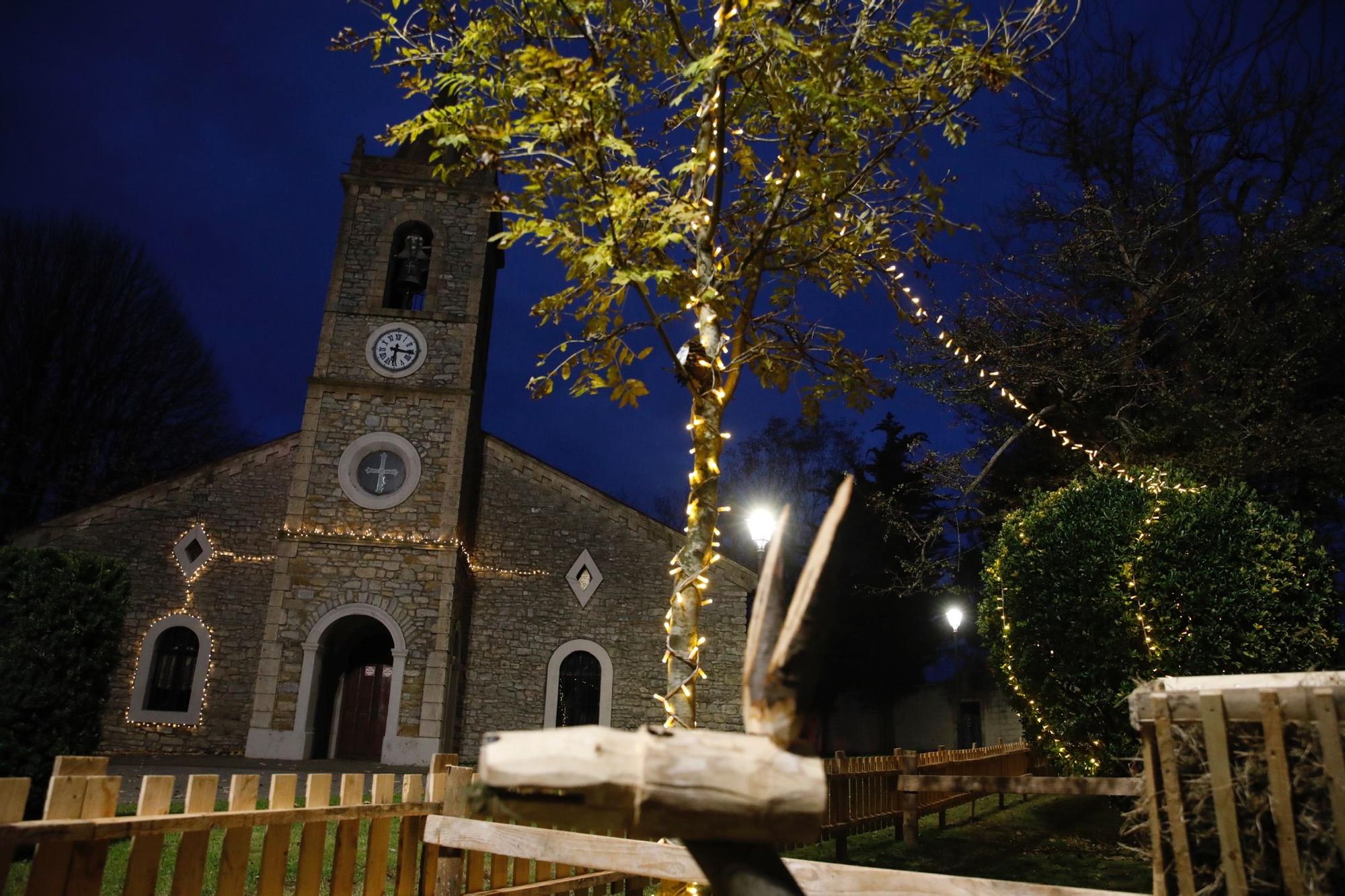 En imágenes: La iluminación en la zona rural de Gijón