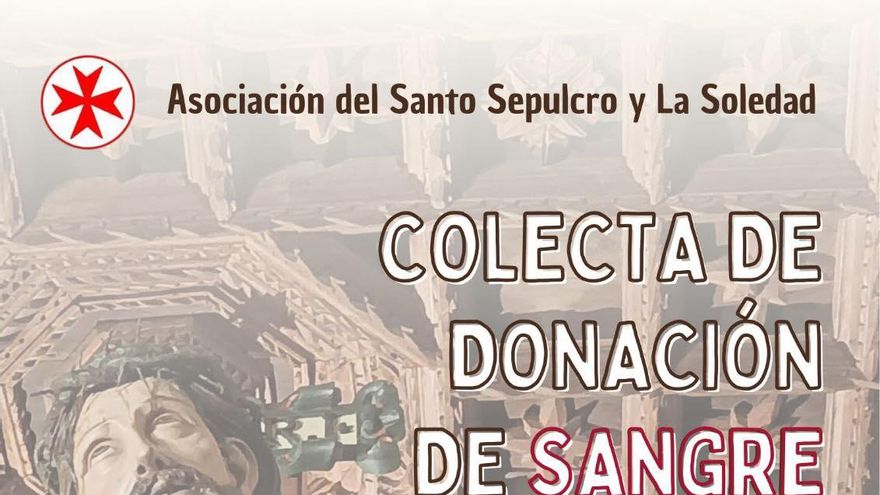 La Asociación del Santo Sepulcro y la Soledad de Toro organiza una colecta de sangre el Lunes Santo