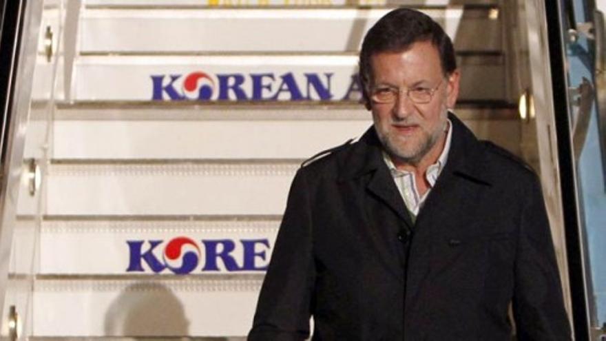 Rajoy llega a Seúl