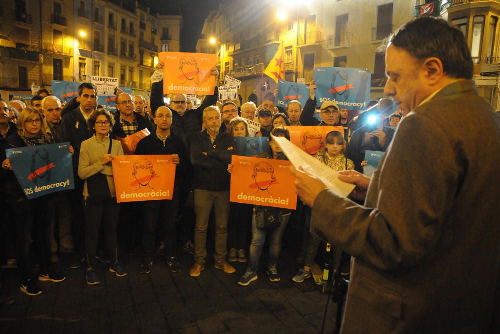 Concentració de rebuig a l'' empresonament del govern de Catalunya