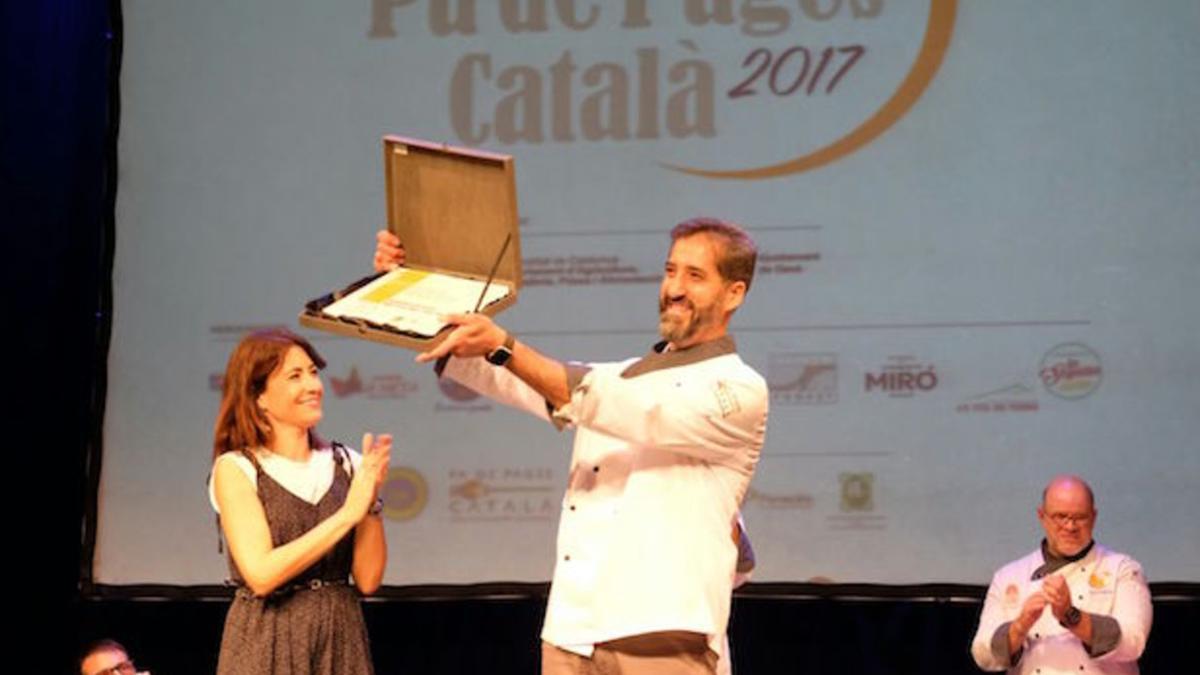 Miquel Guich, ganador del mejor pan de payés catalán del año.