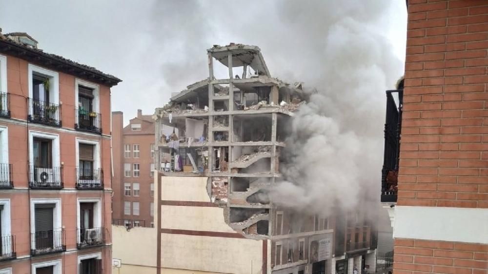 Explosió en un edifici del centre de Madrid