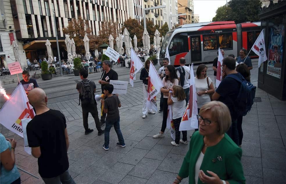 Protesta de los conductores del tranvía