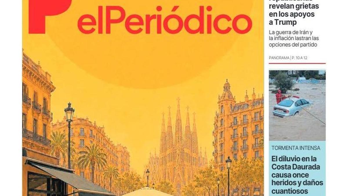 Portada de EL PERIÓDICO del 23 de agosto de 2026.