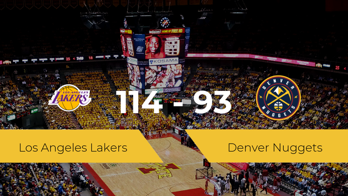 Los Angeles Lakers se impone a Denver Nuggets por 114-93