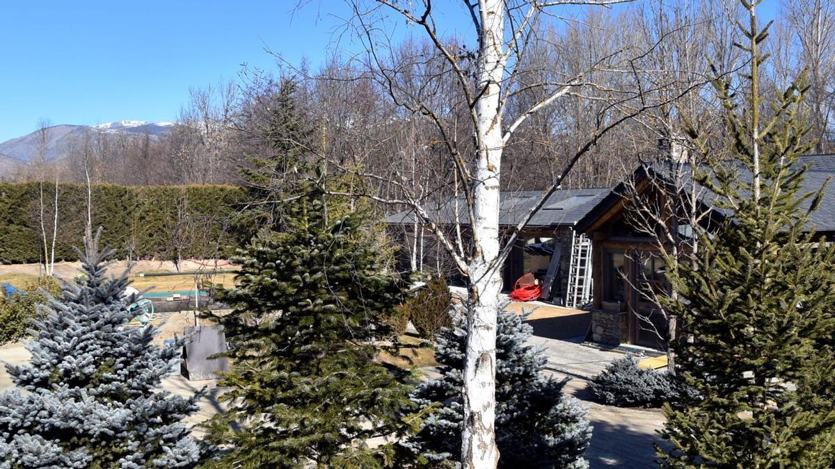 Chalé de Xavier Chia en Fontanals de Cerdanya, donde su padre es alcalde.