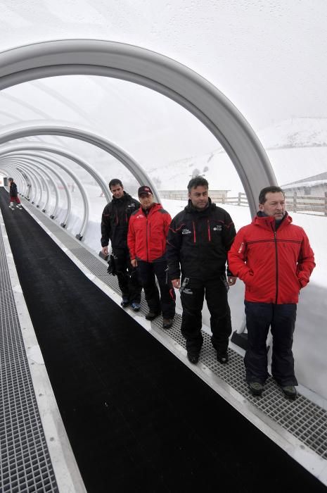 Ampliación de temporada de esquí en la pista de debutantes de Pajares