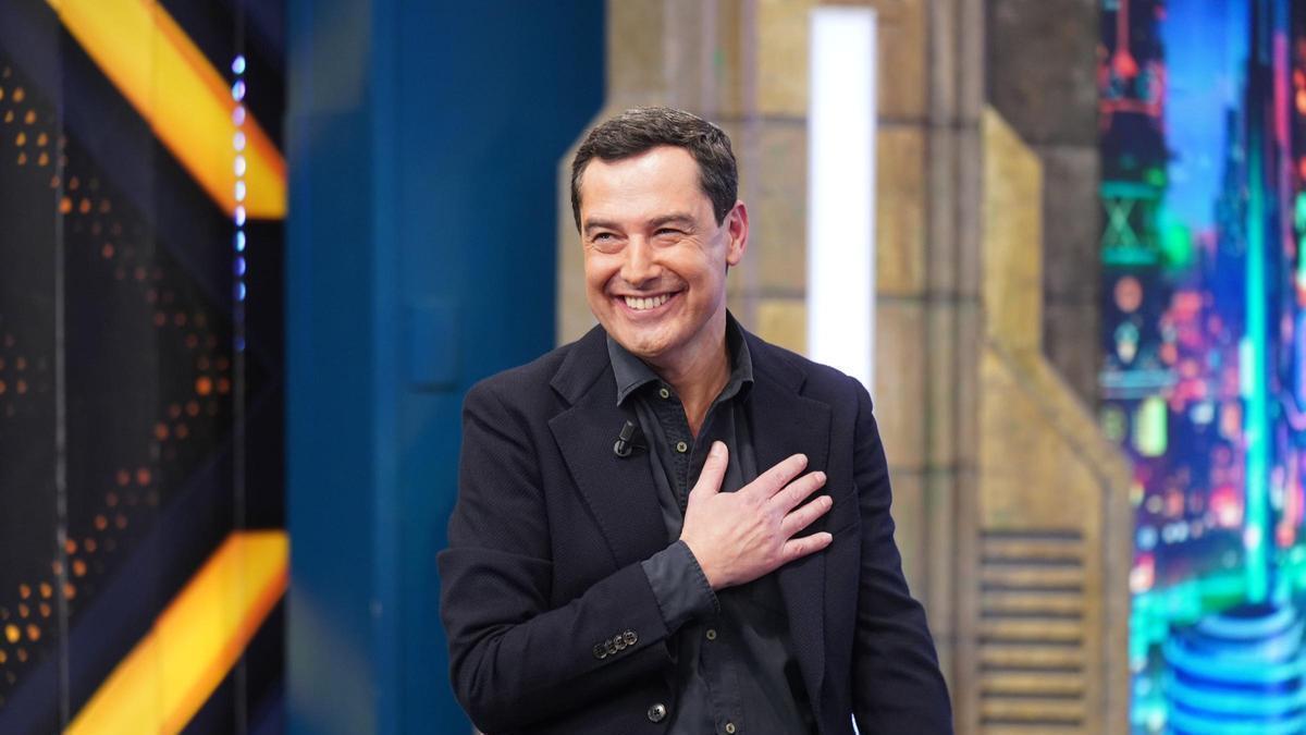 Juanma Moreno, en su visita a El Hormiguero.