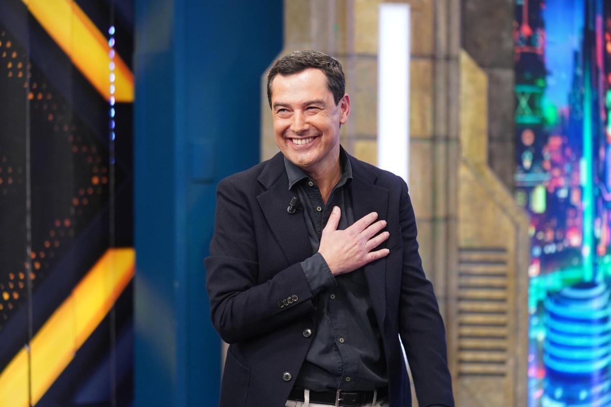 Juanma Moreno, en su visita a El Hormiguero.