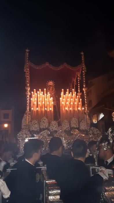 En Churriana, de los aledaños de la parroquia de San Antonio Abad, salía la cofradía del Nazareno del Paso y la Virgen de los Dolores