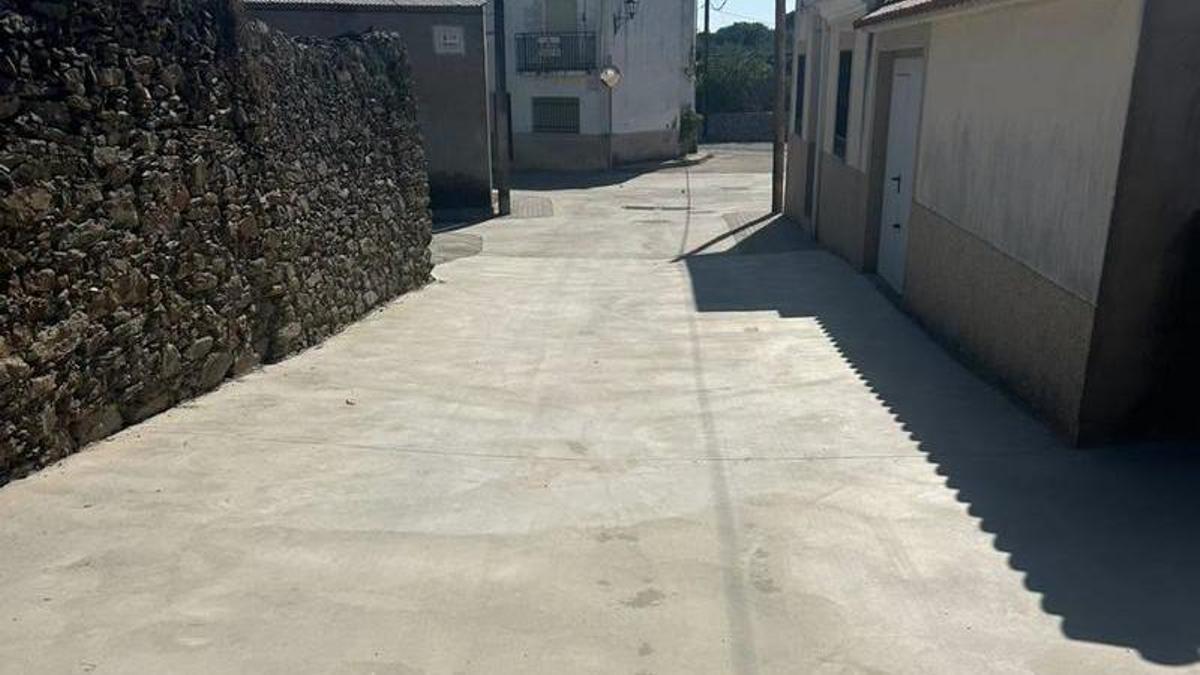 Uno de los tramos de la calle que se ha renovado.