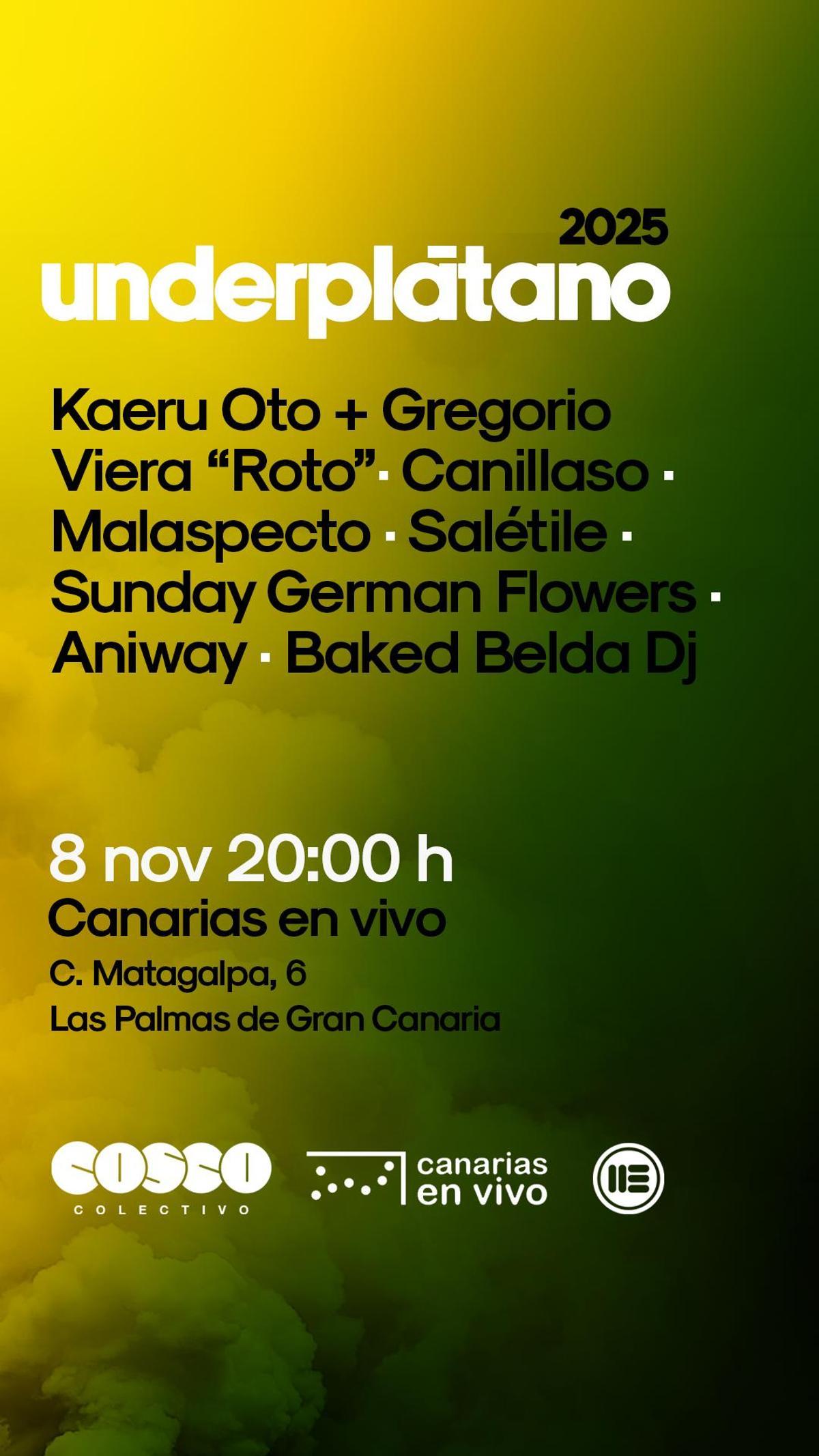 Cartel de Underplátano 2025.