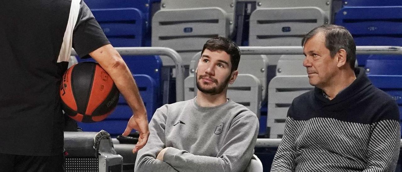 Darío Brizuela, con un esguince de tobillo, es duda para el partido de hoy contra el Surne Bilbao Basket.