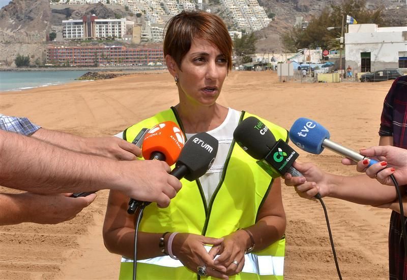 Visita de la Feht a la nueva Playa de Anfi Tauro