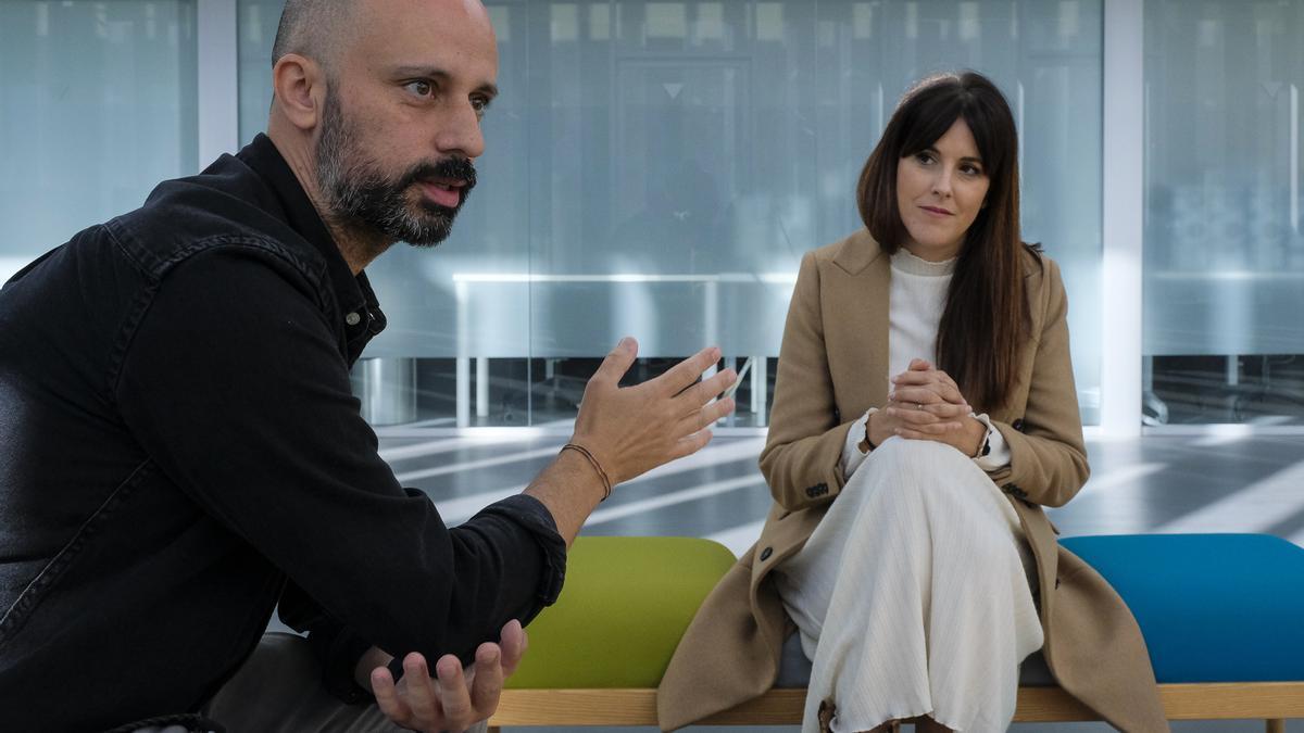 Elena Catalán y Rubén Zarauza de la empresa de animación digital Amuse Studios