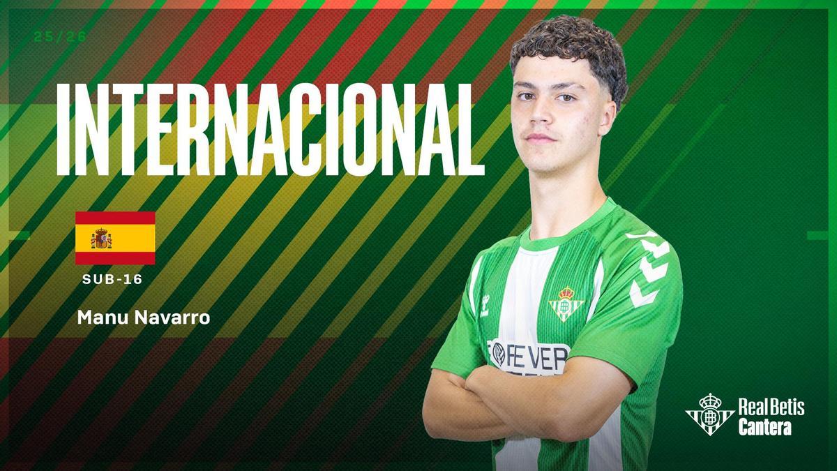 Manu Navarro, canterano del Betis que ha fichado por el Madrid.