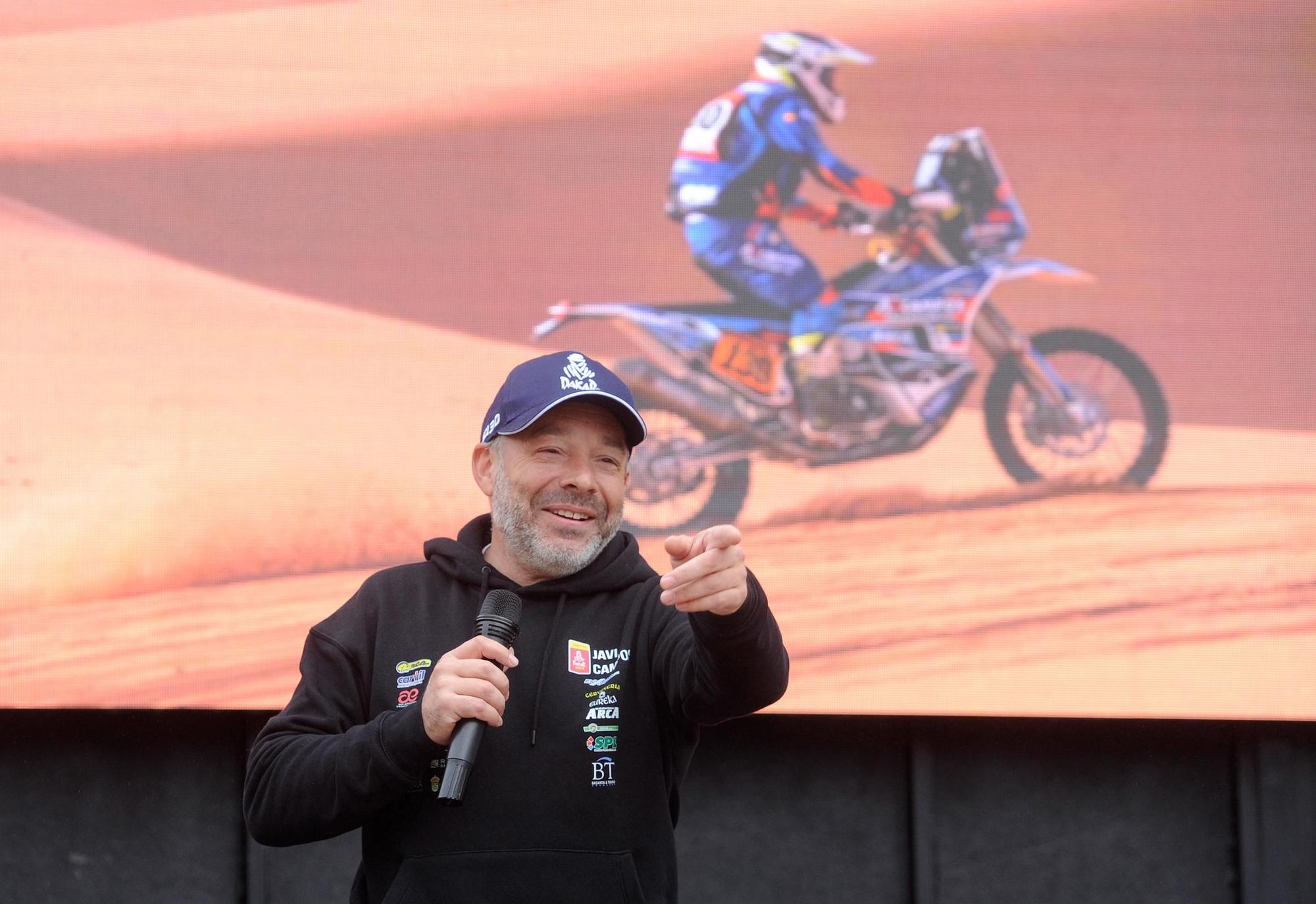 A Estrada recibe a Javier Campos, su héroe en el Dakar