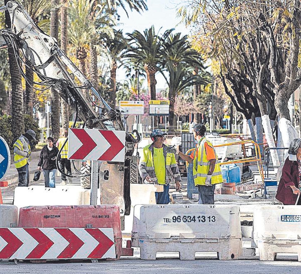 ALICANTE.- OBRAS EN LA CIUDAD DE ALICANTE AVENIDA RAMON Y CAJAL