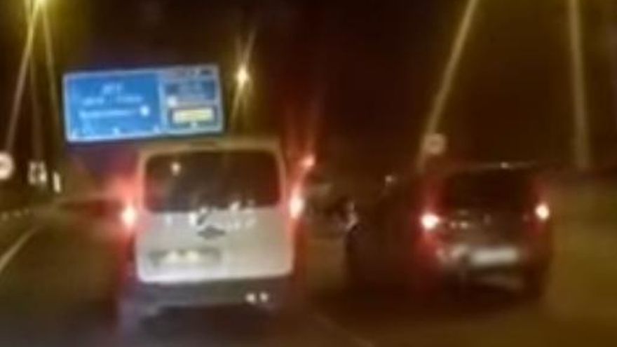 Conducción temeraria | Dos conductores discuten en plena autopista en Gran Canaria