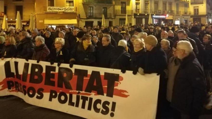 Concentració per demanar la llibertat dels presos polítics