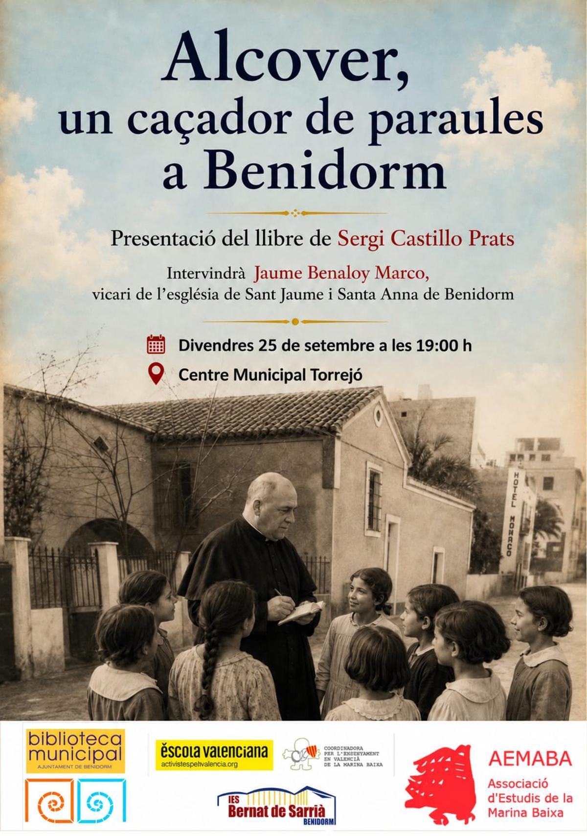 Cartel de la presentación en Benidorm