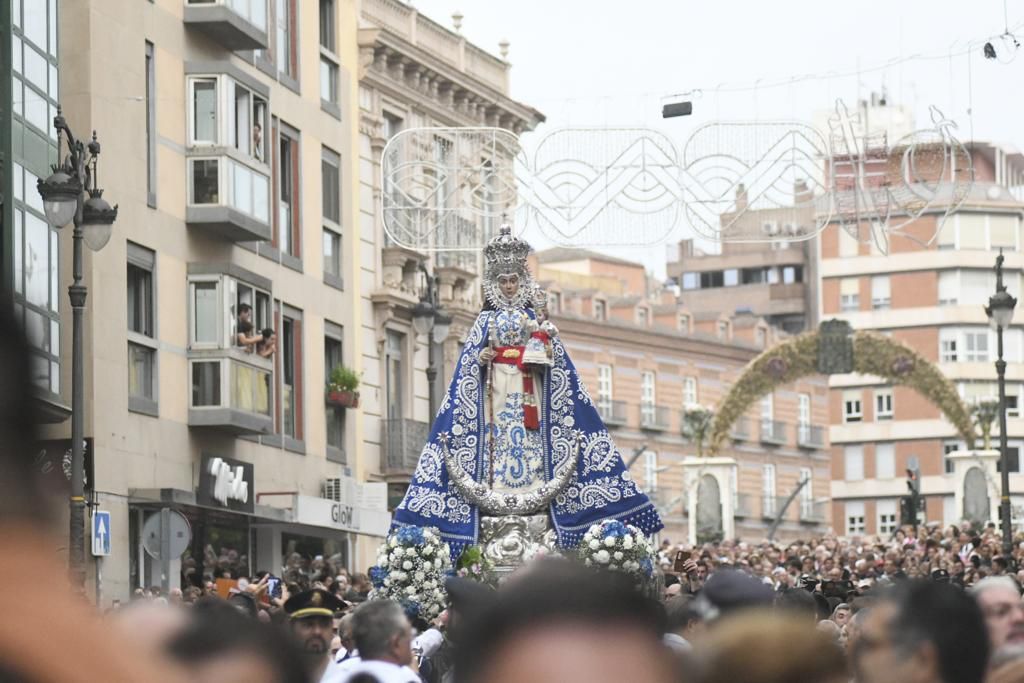 Romería de Murcia: primer tramo del recorrido de la Fuensanta