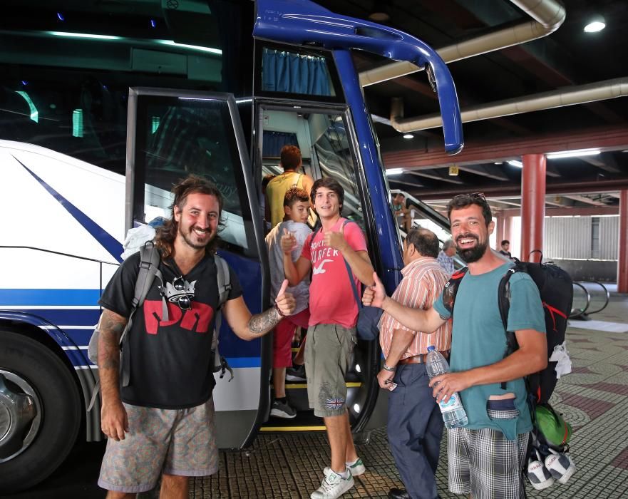 La estación de autobuses de Vigo se despereza