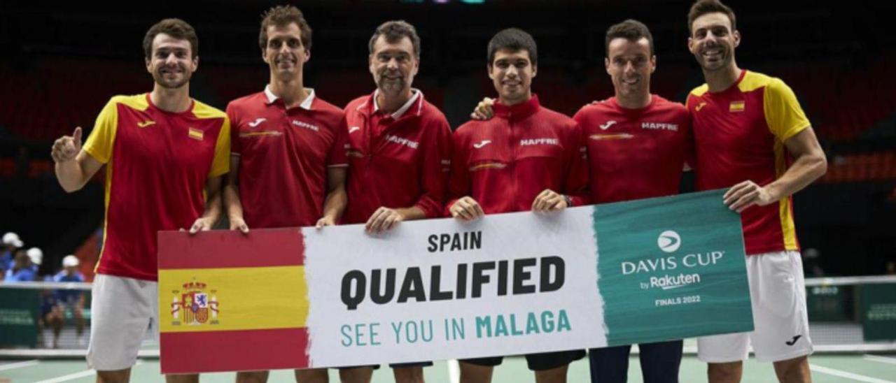 Imagen del equipo español cuando logró en Valencia su clasificación para la Fase Final de Málaga, que arrancará el martes de la próxima semana.