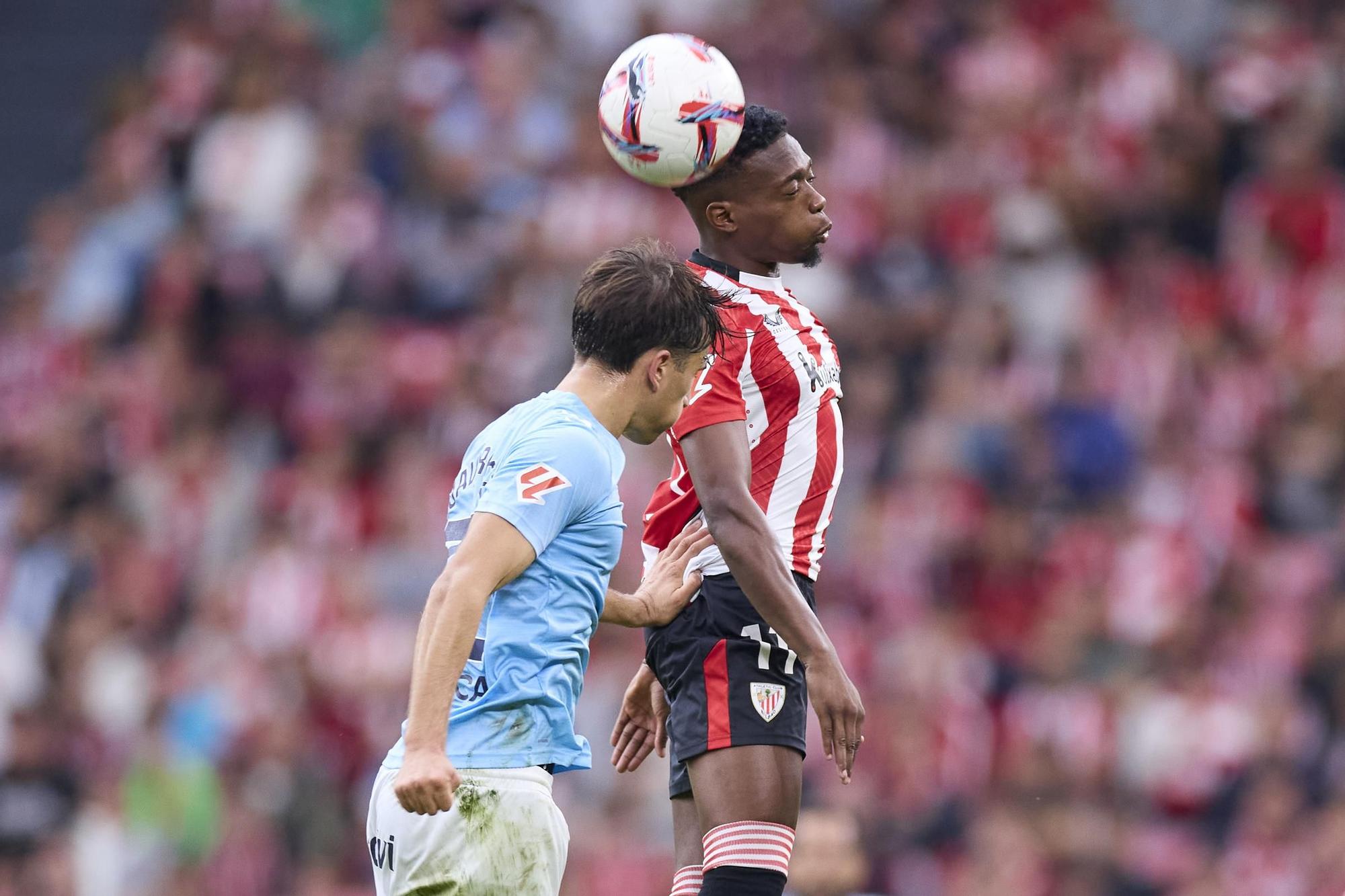 Alvaro Djalo of Athletic Club in action during the LaLiga EA Sports match between Athletic Club and RC Celta de Vigo at San Mames on September 22, 2024, in Bilbao, Spain. AFP7 22/09/2024 ONLY FOR USE IN SPAIN / Ricardo Larreina / AFP7 / Europa Press;2024;SPAIN;Soccer;Sport;ZSOCCER;ZSPORT;Athletic Club de Bilbao v RC Celta de Vigo- La Liga EA Sports;