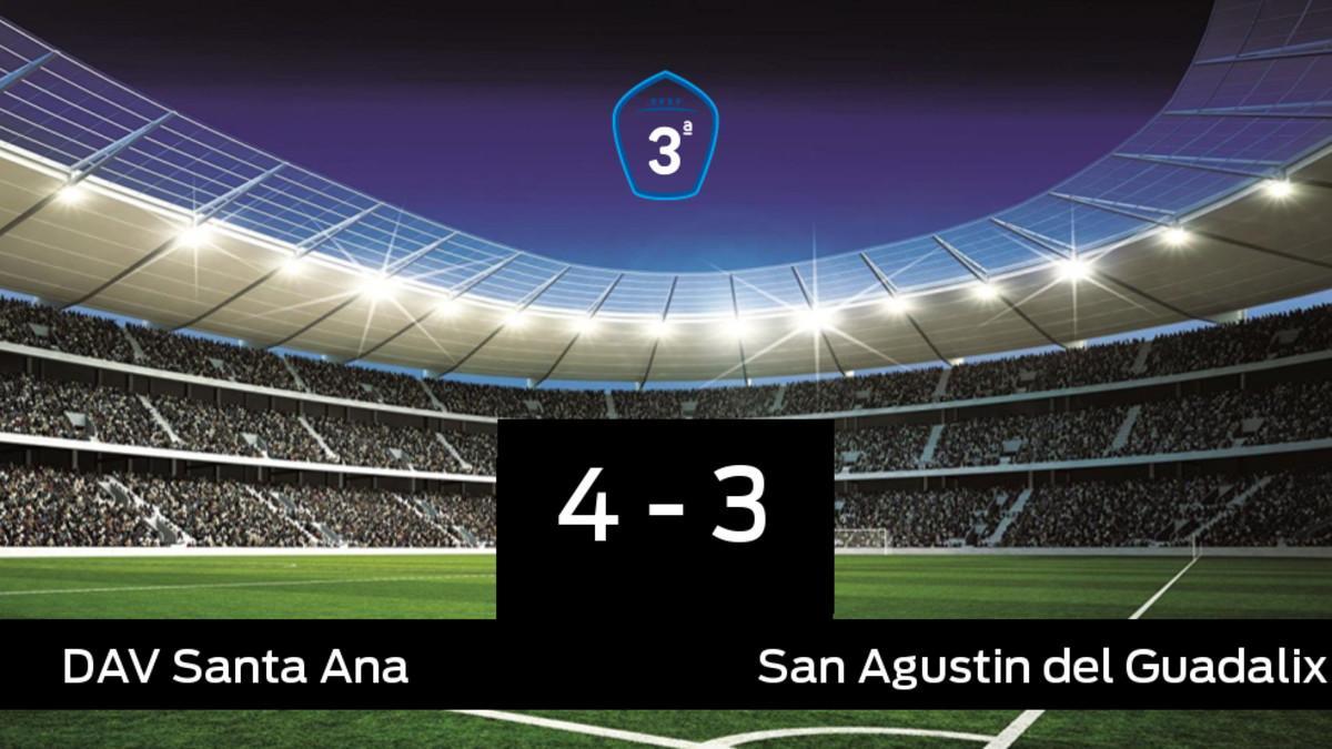 Los tres puntos se quedaron en casa: Santa Ana 4-3 San Agustin del Guadalix