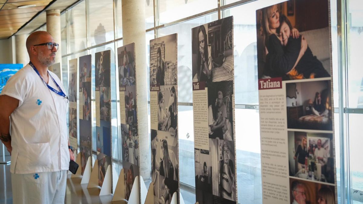 La exposición 'Moments' de la Associació de Hemoglobinuria Paroxística Nocturna (HPN), en Vall d'Hebron.