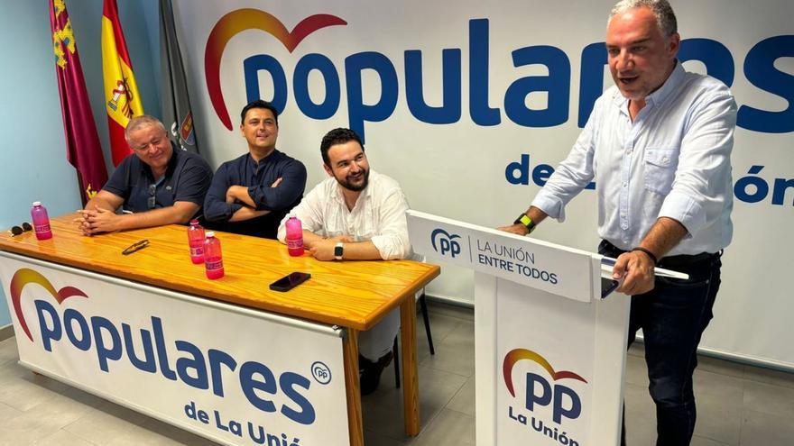 De izquierda a derecha: Bernabé, Luengo, Zapata y Bendodo. | L. O.