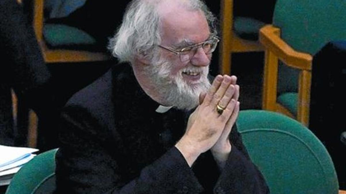 Rowan Williams, primado de la Iglesia anglicana, durante un sínodo.