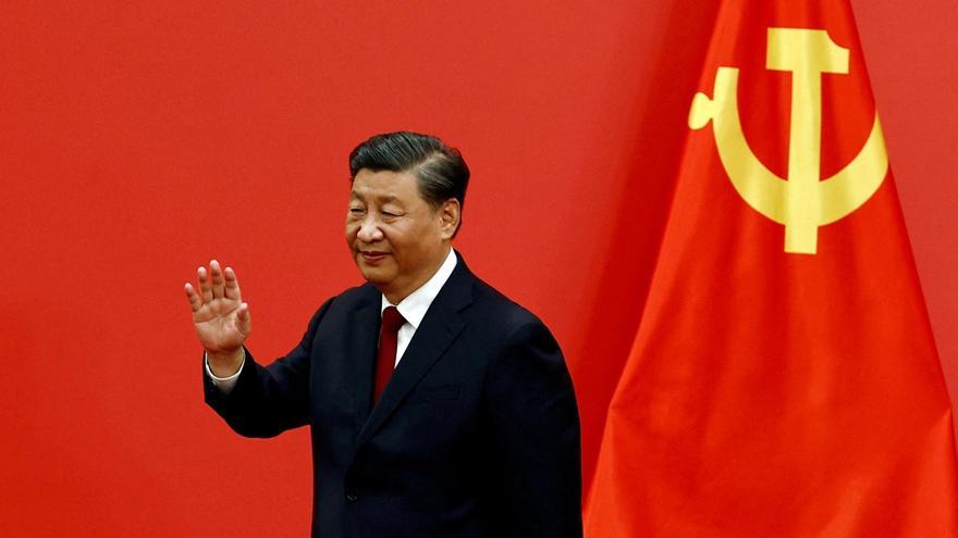 Xi Jinping durante el congreso del Partido Comunista chino.